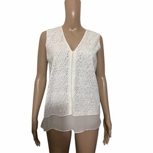 Vince Cream Sleeveless Top